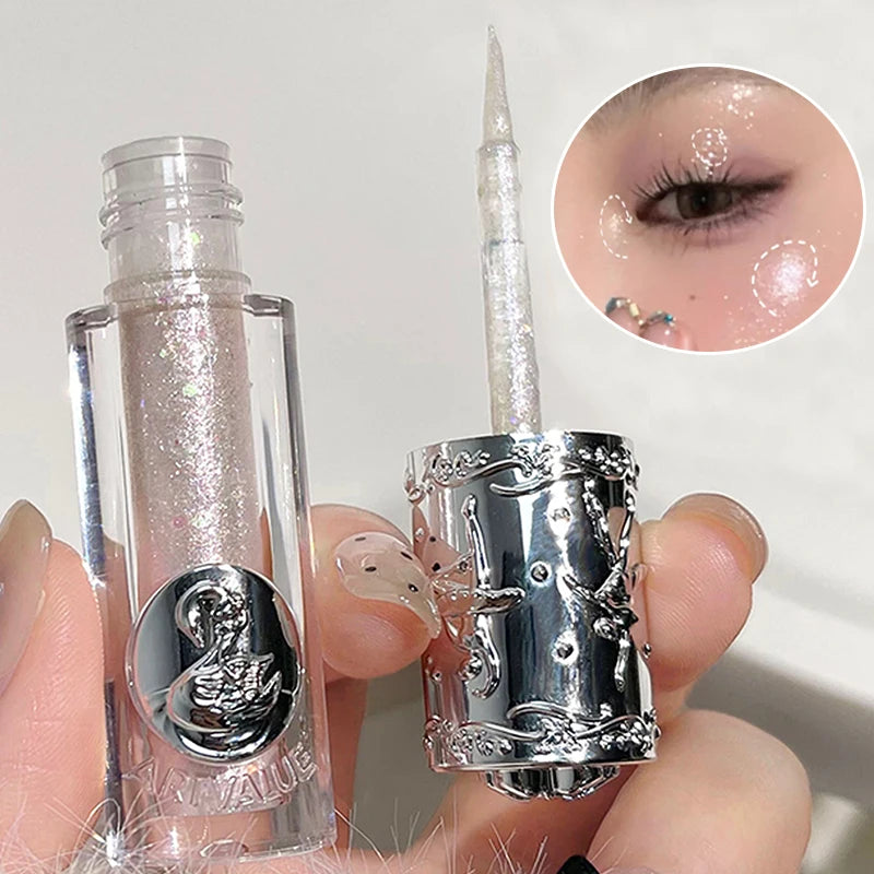 sparkle and glamour to your eyes with this liquid fine shimmer eyeshadow