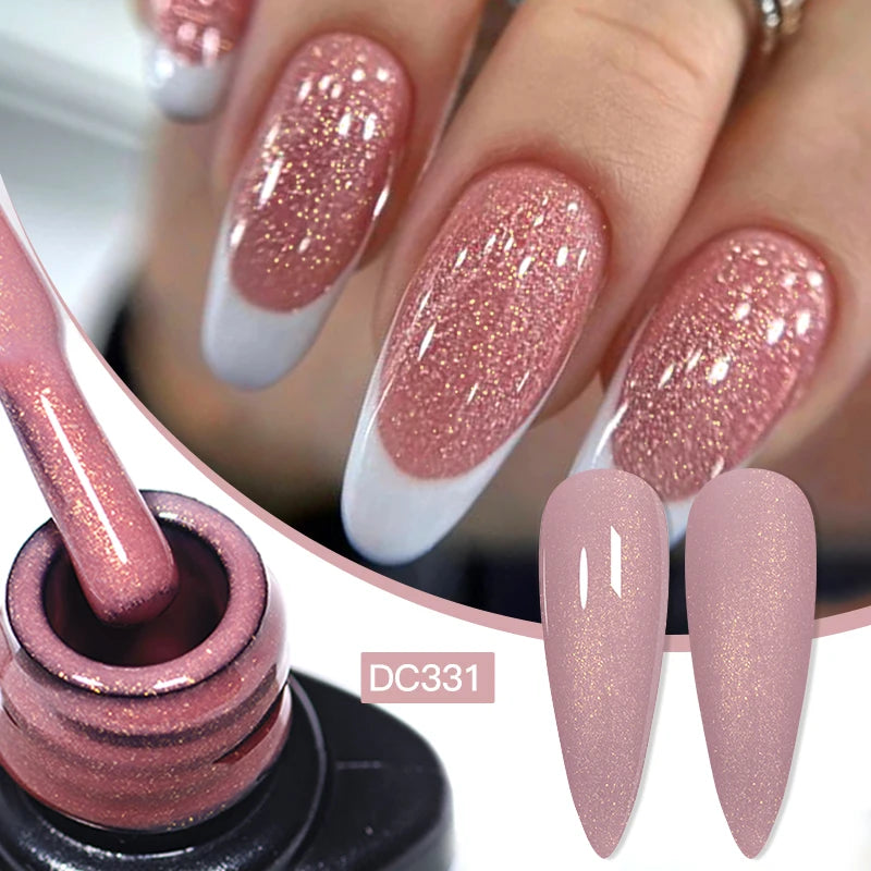 Mtssii 7ml Colorful Reflective Gel Nail Polish – Glitter Sparkling Flash Effect, Semi-Permanent Soak-Off Nail Varnish”