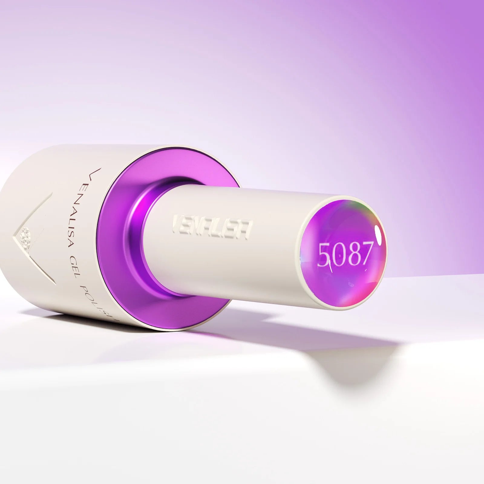 “10ml Venalisa Nail Gel Polish – HEMA & TPO Free, Vegan, Crystal Nude Pink Glitter, Semi-Permanent, Soak-Off UV/LED Ultra Diamond Varnish”